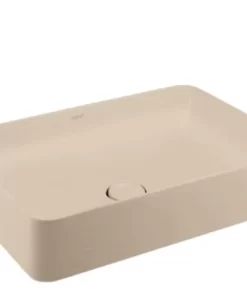 Chậu Rửa Lavabo COTTO C00342 MIR Đặt Bàn Màu Be