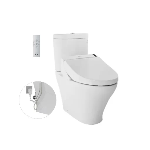 Bồn Cầu Điện Tử TOTO CS818DW6#XW Kèm Nắp Rửa Điện Tử WASHLET Dòng C5 – TCF6531Z (220V) - 1