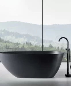 Bồn Tắm Đá MOWOEN MW003-Matt Black 1700mm - 7