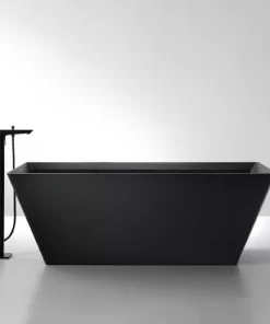 Bồn Tắm Đá MOWOEN MW001-Matt Black 1700mm