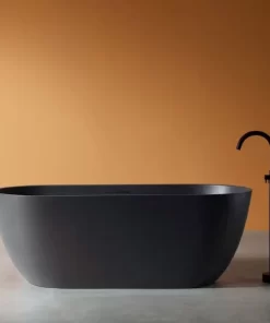 Bồn Tắm Đá MOWOEN MW002-Matt Black 1700mm