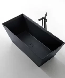 Bồn Tắm Đá MOWOEN MW001-Matt Black 1700mm - 11