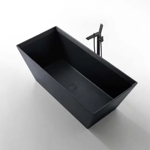 Bồn Tắm Đá MOWOEN MW001-Matt Black 1700mm - 5