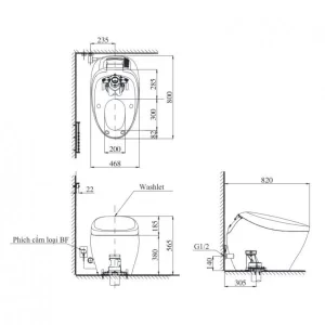 Bồn Cầu Điện Tử TOTO CS900VT#NW1/T53P100VR NEOREST NX I - 9