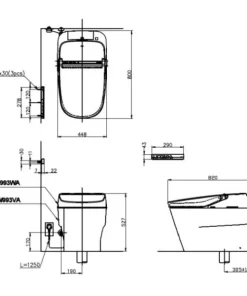 Bồn cầu điện tử TOTO CW992VA#NW1/TCF992WA#NW1/T53P100VR NEOREST XH I (220V) - 17