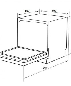 MÁY RỬA CHÉN ĐỂ BÀN HAFELE HDW-T5531B 538.21.350 - 5