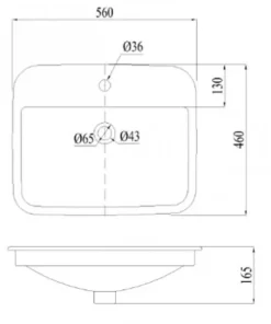 Lavabo CAESAR L5019 Dương Vành - 10 Lavabo CAESAR L5019 Dương Vành - 9