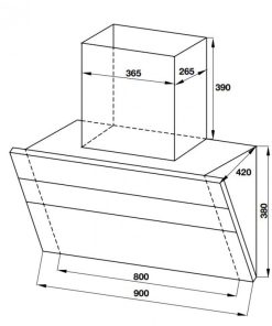 MÁY HÚT MÙI GẮN TƯỜNG HAFELE HC-H901WB 533.83.655 - 8 MÁY HÚT MÙI GẮN TƯỜNG HAFELE HC-H901WB 533.83.655 - 7