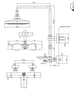 Sen Cây TOTO TBW01301AB Nóng Lạnh - 13