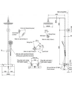 Sen Cây TOTO TBW01302B Nóng Lạnh - 9