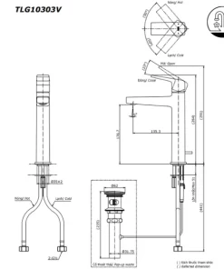 Vòi Lavabo TOTO TLG10303V Gật Gù Nóng Lạnh GB - 14 Vòi Lavabo TOTO TLG10303V Gật Gù Nóng Lạnh GB - 13