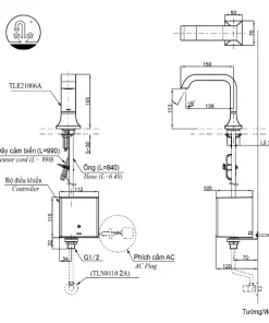 Vòi Lavabo TOTO TLE21006A Cảm Ứng Tự Động - 13