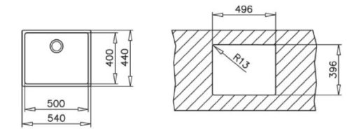 Chậu Rửa Inox Teka LINEA R15 50 40 10138005 - 3