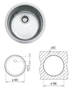 Chậu Rửa Inox Teka BE 39 40 10125006 - 5