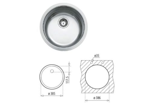 Chậu Rửa Inox Teka BE 39 40 10125006 - 3