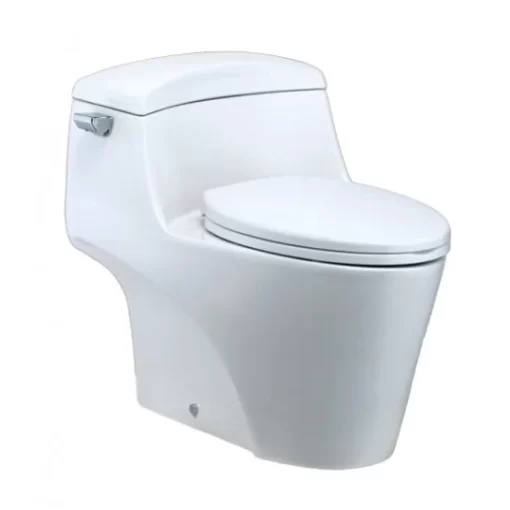Bồn Cầu CAESAR C1353 1 Khối Nắp Êm Xả Gạt - 1