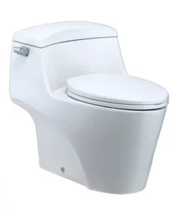 Bồn Cầu CAESAR C1353 1 Khối Nắp Êm Xả Gạt - 5