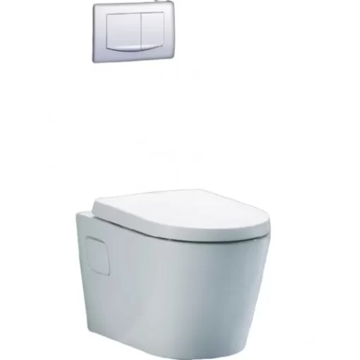 Bồn Cầu CAESAR CPT1503 Treo Tường Thùng Nước Âm Tường Nắp Êm - 1