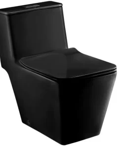 Bồn Cầu COTTO C1032 MBK 1 Khối Nắp Êm Màu Đen - 5