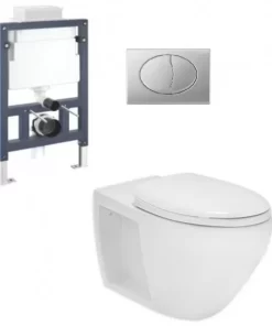 Bồn Cầu COTTO SC198517(T) Treo Tường Nắp Êm - 5