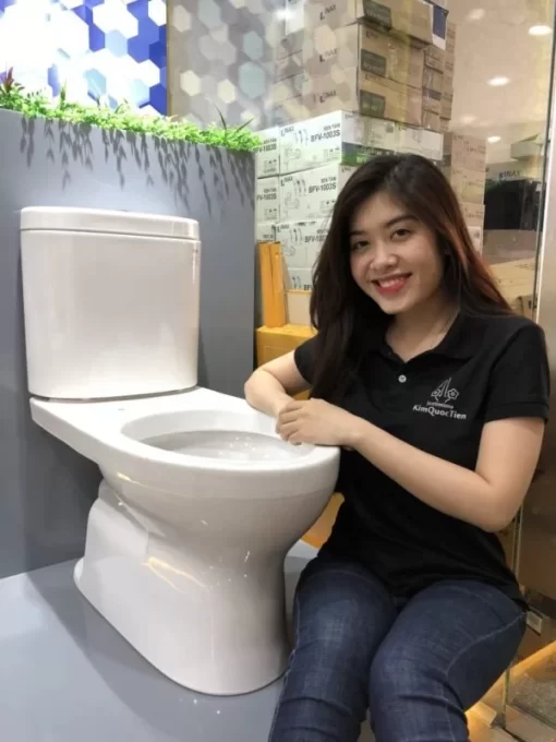 Bồn Cầu TOTO 2 Khối CS325DRT3#W Nắp Đóng Êm TC385VS - 5