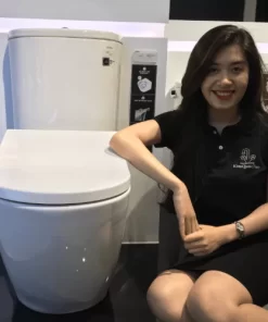 Bồn Cầu TOTO 2 Khối CS761DT5#XW Nắp Đóng Êm TC384CKV - 11