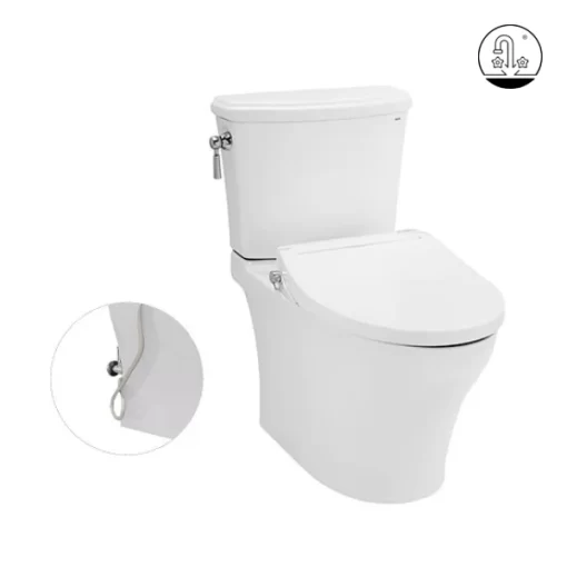 Bồn Cầu TOTO CS986GE2#XW 2 Khối Nắp Rửa Cơ TCW07S - 7