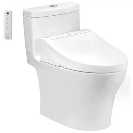 Bồn Cầu Điện Tử TOTO MS889CDRW15#XW Kèm Nắp Rửa Điện Tử WASHLET Dòng C5 – TCF24460AAA (220V) - 1