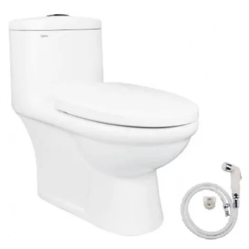 Bồn Cầu VIGLACERA BL5 1 Khối Tặng Xịt VG826 - 1