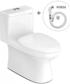 Bồn Cầu VIGLACERA MK2 1 Khối Nắp Êm Tặng Xịt