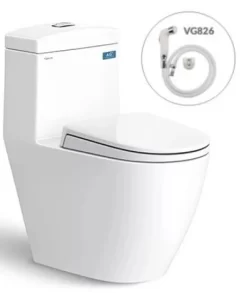 Bồn Cầu VIGLACERA V199 1 Khối Xả Xoáy Tặng Xịt VG826 - 6 Bồn Cầu VIGLACERA V199 1 Khối Xả Xoáy Tặng Xịt VG826 - 5