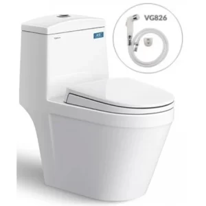 Bồn Cầu VIGLACERA V35M 1 Khối Nắp Êm Tặng Xịt - 5