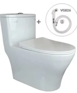 Bồn Cầu VIGLACERA V36 1 Khối Nắp Êm Tặng Xịt - 6 Bồn Cầu VIGLACERA V36 1 Khối Nắp Êm Tặng Xịt - 5