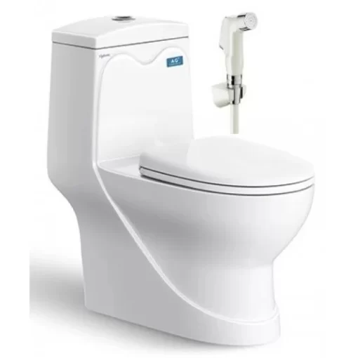 Bồn Cầu VIGLACERA V38 1 Khối Nắp Êm Tặng Xịt - 1