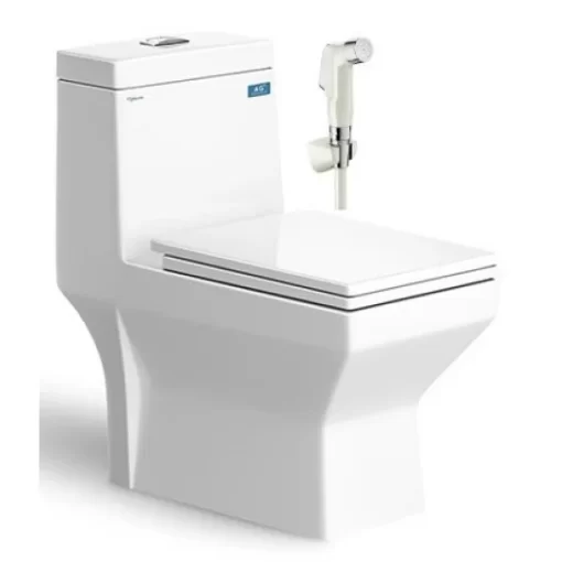 Bồn Cầu VIGLACERA V42 1 Khối Nắp Êm Tặng Xịt - 1