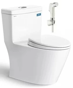 Bồn Cầu VIGLACERA V62 1 Khối Nắp Êm V68 Tặng Xịt VG826 - 5