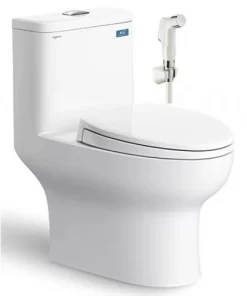 Bồn Cầu VIGLACERA V64 1 Khối Nắp Êm V68 Tặng Xịt VG826 - 5