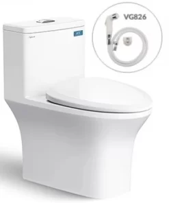 Bồn Cầu VIGLACERA V72 (V700) 1 Khối Nắp Êm Tặng Xịt