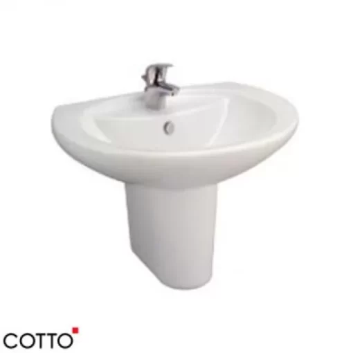 Chậu Rửa Lavabo COTTO C0107 Treo Tường Kháng Khuẩn - 1