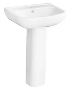 Chậu Rửa Lavabo COTTO C0141/C4141 Treo Tường Kèm Chân Dài - 5