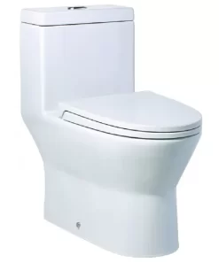 Bồn Cầu CAESAR CD1374 1 Khối Nắp Êm - 6 Bồn Cầu CAESAR CD1374 1 Khối Nắp Êm - 5