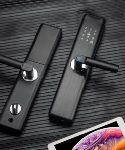 KHÓA CỬA VÂN TAY HUBERT HB CG59 ROUGH BLACK - 15