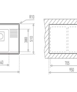Chậu Rửa Inox Teka Frame 2B 1 2D 40180551 - 6 Chậu Rửa Inox Teka Frame 2B 1 2D 40180551 - 5