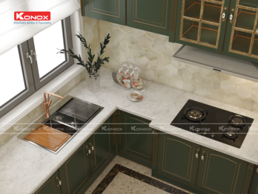 CHẬU RỬA BÁT KONOX KN8850TD - 11