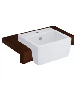 Chậu Rửa Lavabo COTTO C02217 Quado Bán Âm Bàn Kháng Khuẩn - 6 Chậu Rửa Lavabo COTTO C02217 Quado Bán Âm Bàn Kháng Khuẩn - 5