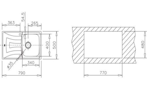 Chậu Rửa Inox Teka UNIVERSO 79 1B 1D 10120087 - 3