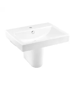 Chậu Rửa Lavabo COTTO C0156/C420 Treo Tường Kèm Chân Ngắn - 5