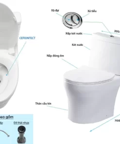 Bồn Cầu TOTO CS769DRT8#XW 2 Khối Nắp Đóng Êm TC600VS - 12 Bồn Cầu TOTO CS769DRT8#XW 2 Khối Nắp Đóng Êm TC600VS - 11