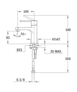 Vòi Lavabo Teka Aura Red 50342020R - 5