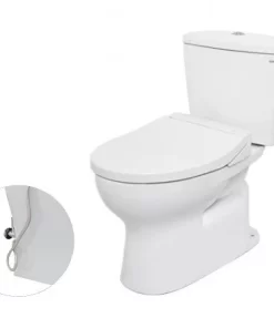 Bồn Cầu TOTO CS300DRE2#W 2 Khối Nắp Rửa Cơ TCW07S - 7